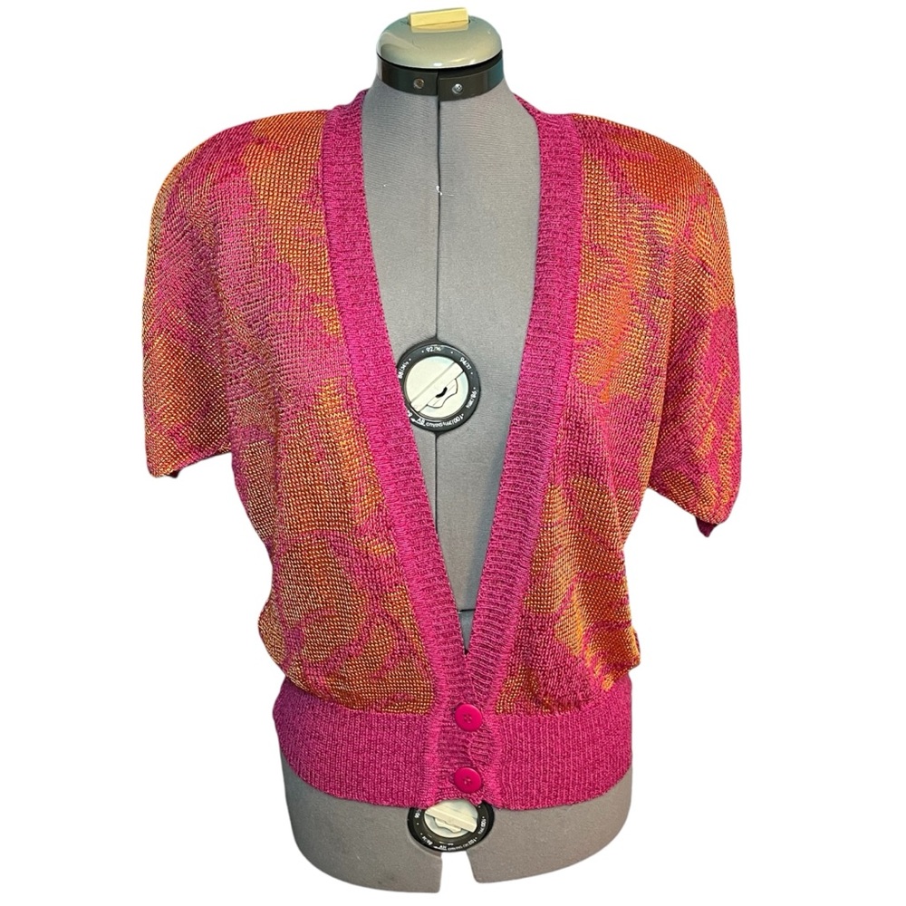 Dior Cardigan Sweater in Pink and Orange